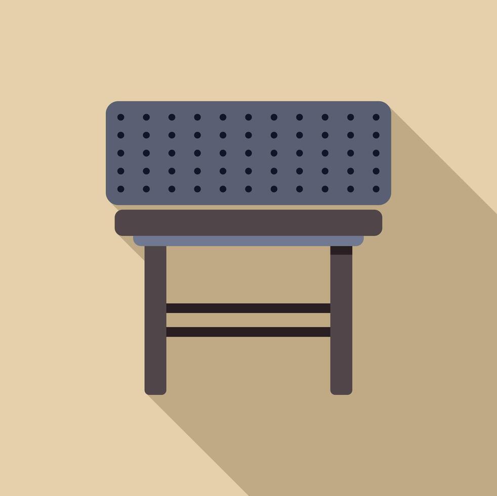 Waiting room bench providing comfortable seating in public area vector