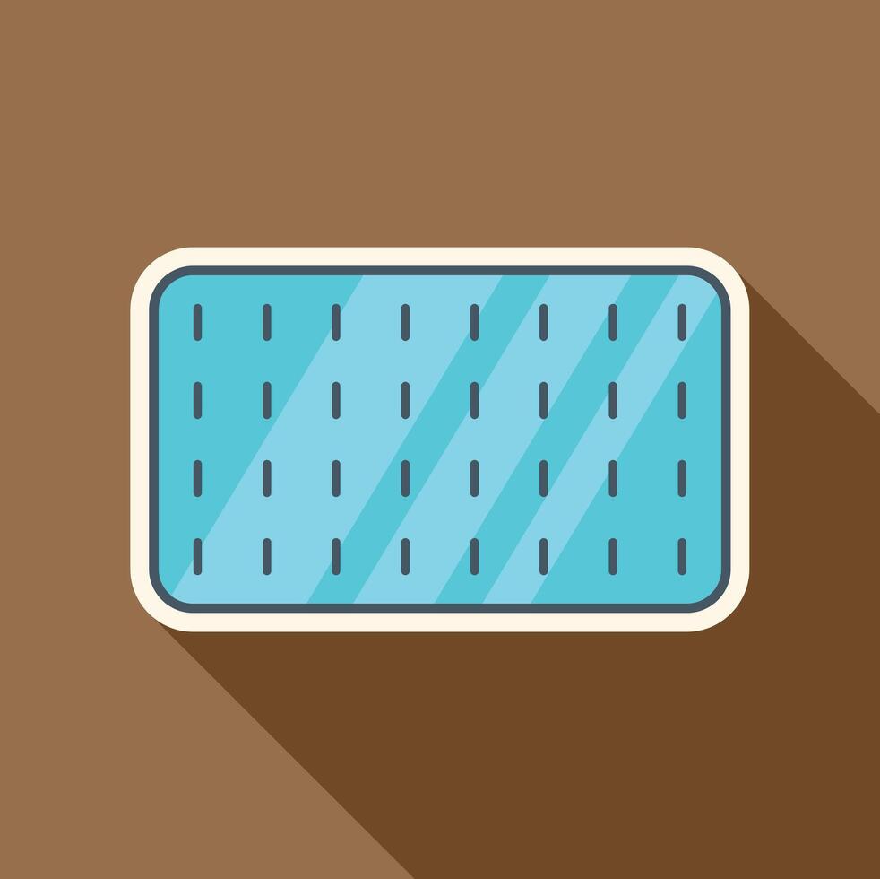 Sticker of a swimming pool on a brown background vector