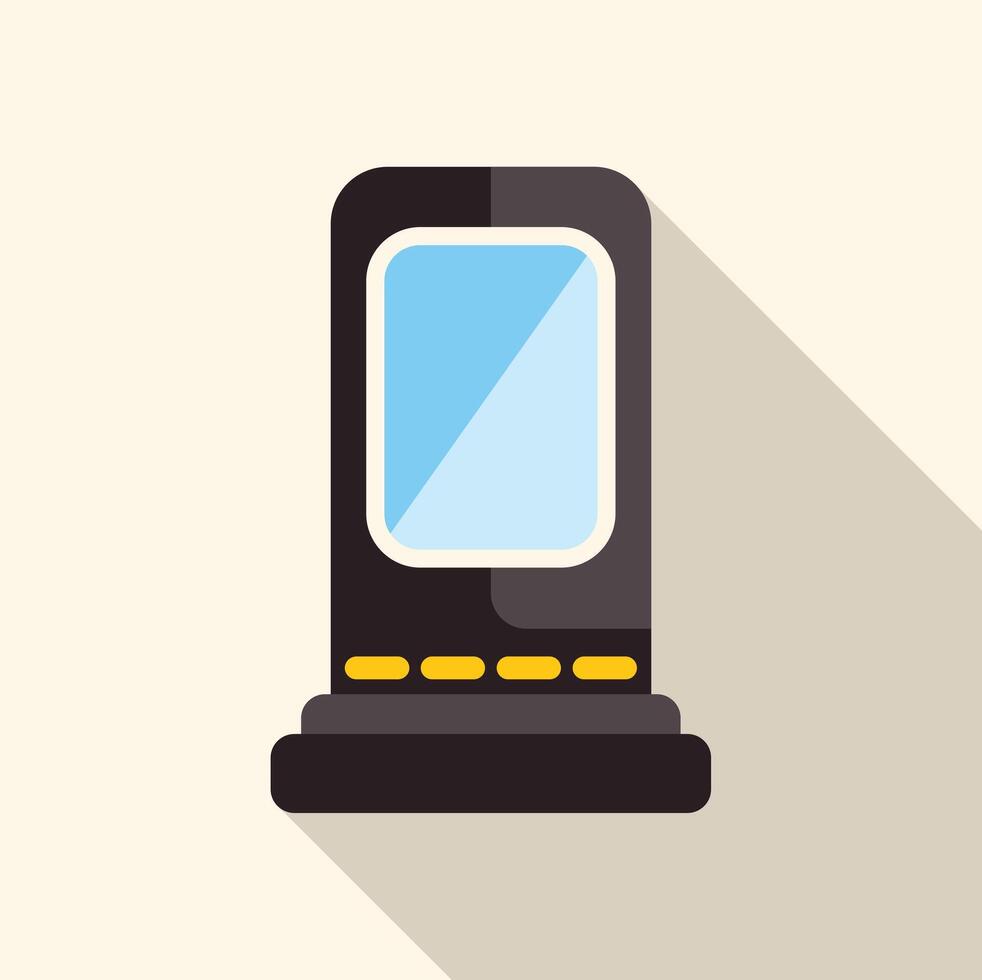 Smart scale measuring weight and body composition with futuristic design vector