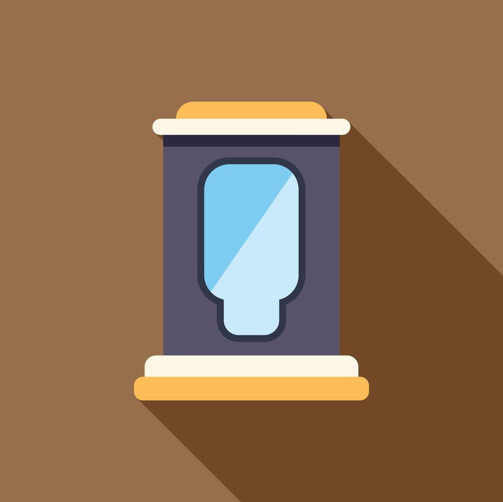 Urinal in public toilet restroom with brown background vector