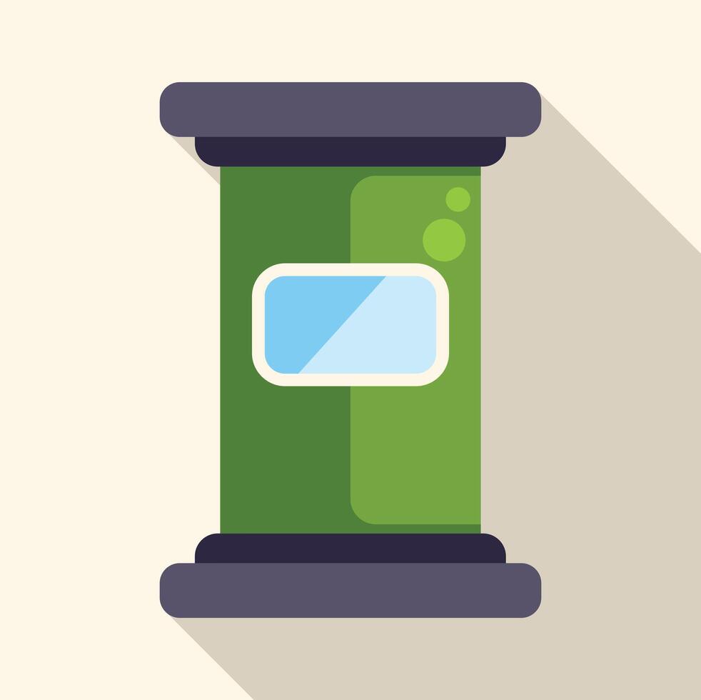 Eco friendly trash can promoting recycling and waste management vector