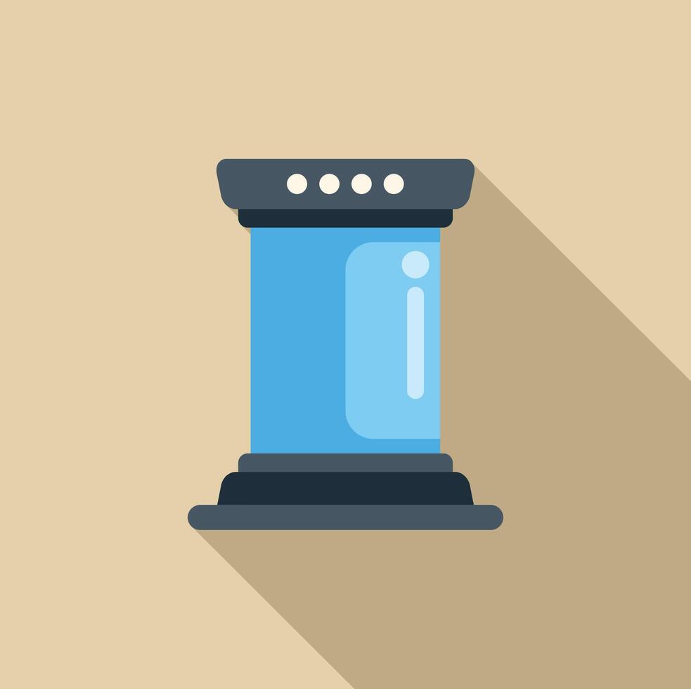 Futuristic teleportation device creating light beam effect in laboratory vector