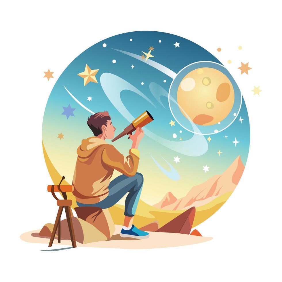 Joyful Activities Flat Style Illustrations vector