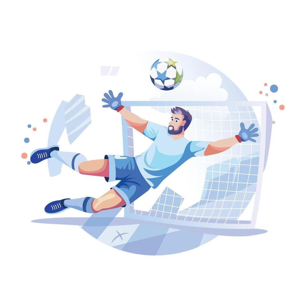 A man playing frisbee game, a flat style illustration vector