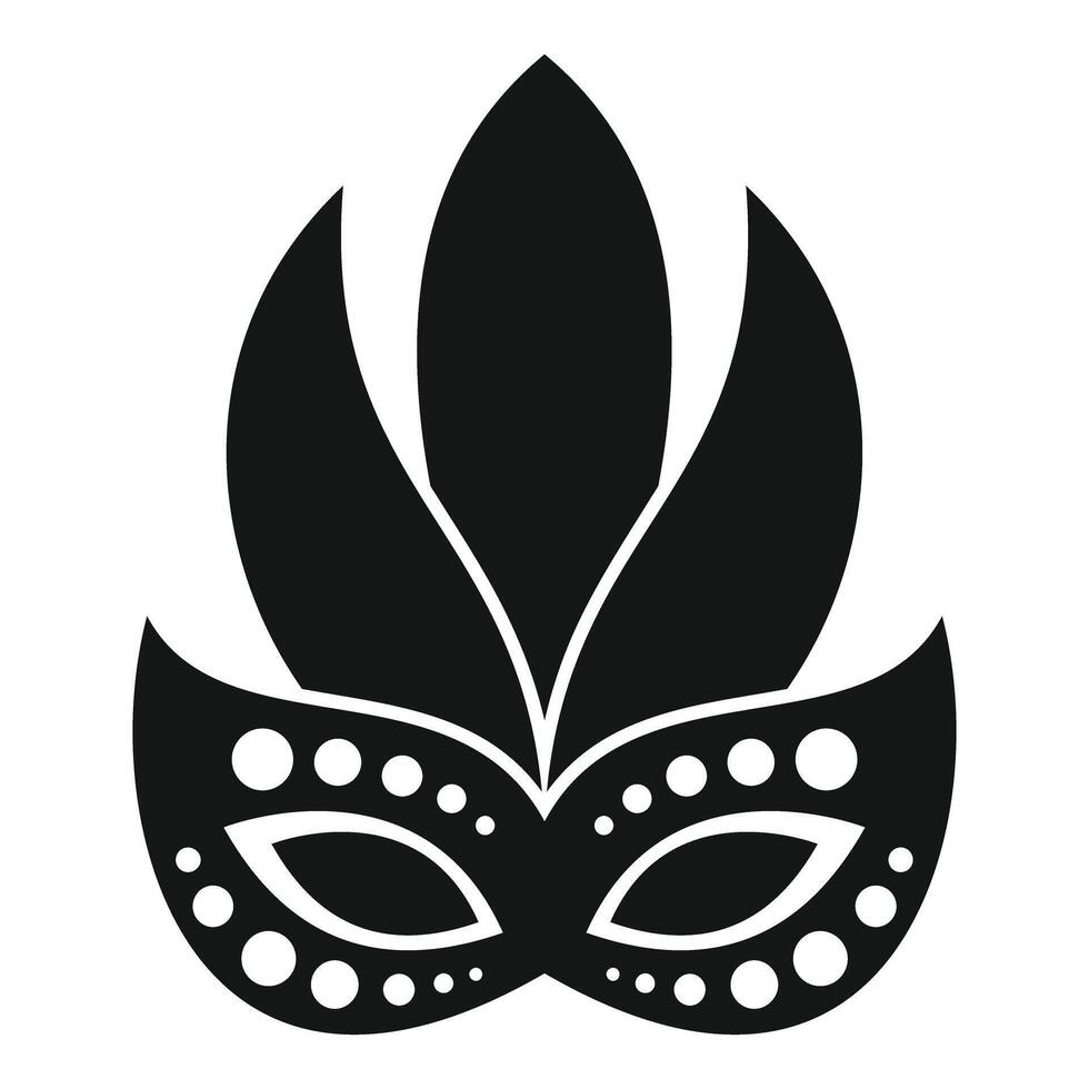 Elegant venetian carnival mask with feathers, celebrating mardi gras in style vector