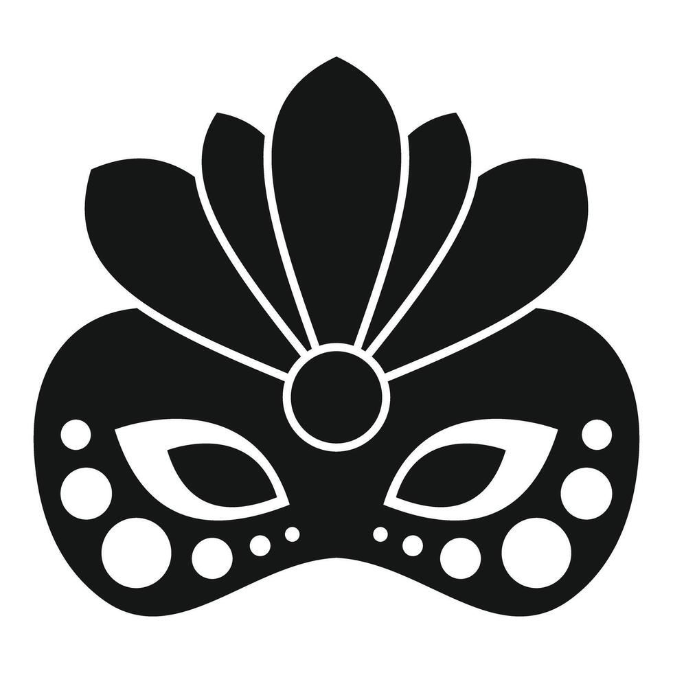 Festive carnival mask with feathers, embracing the spirit of celebration vector