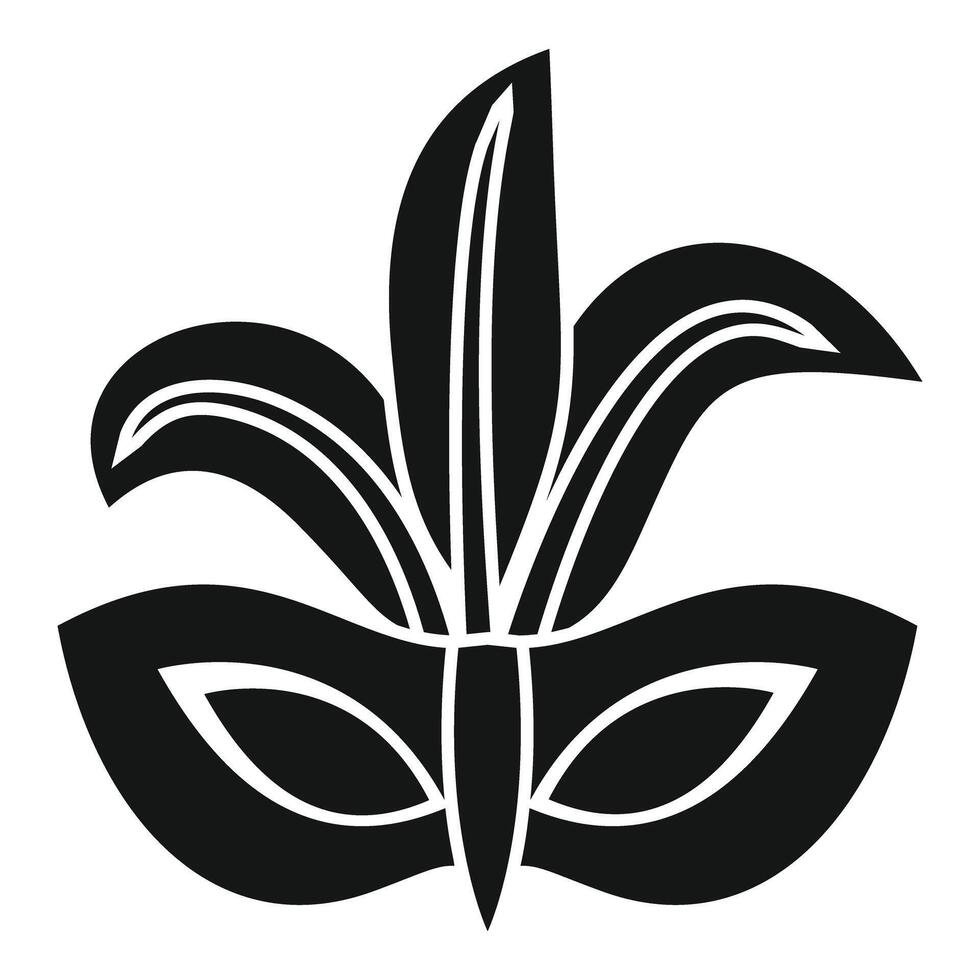 Elegant carnival mask with feathers symbolizing mystery and celebration vector