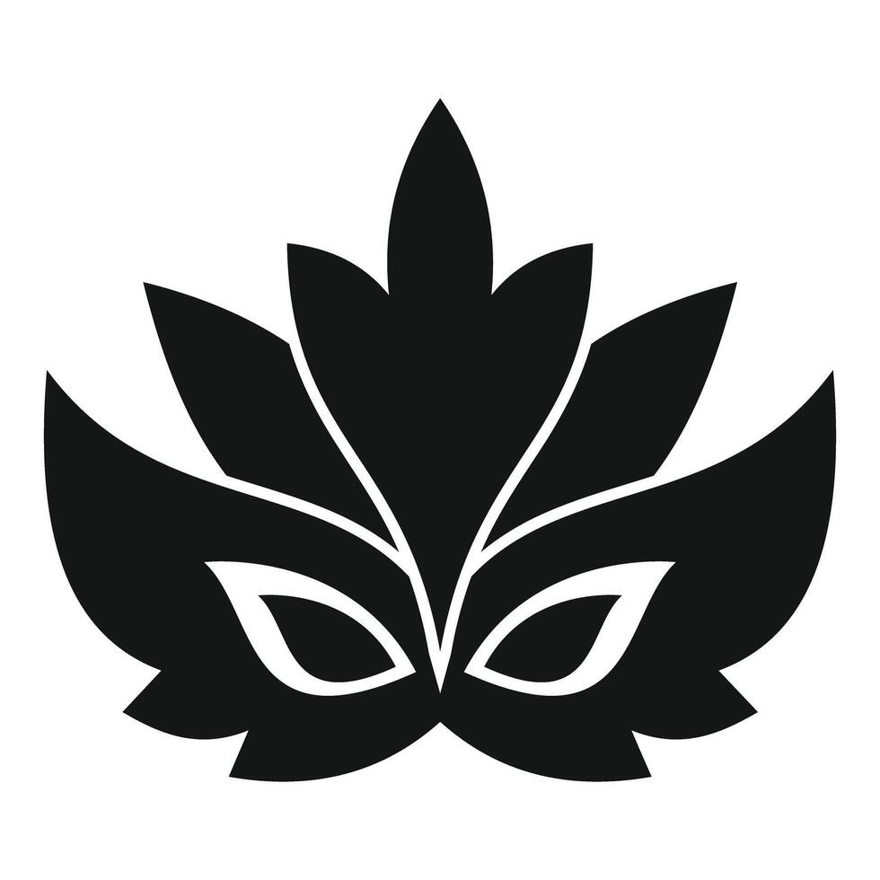 Black mardi gras mask with feathers creating a festive atmosphere vector