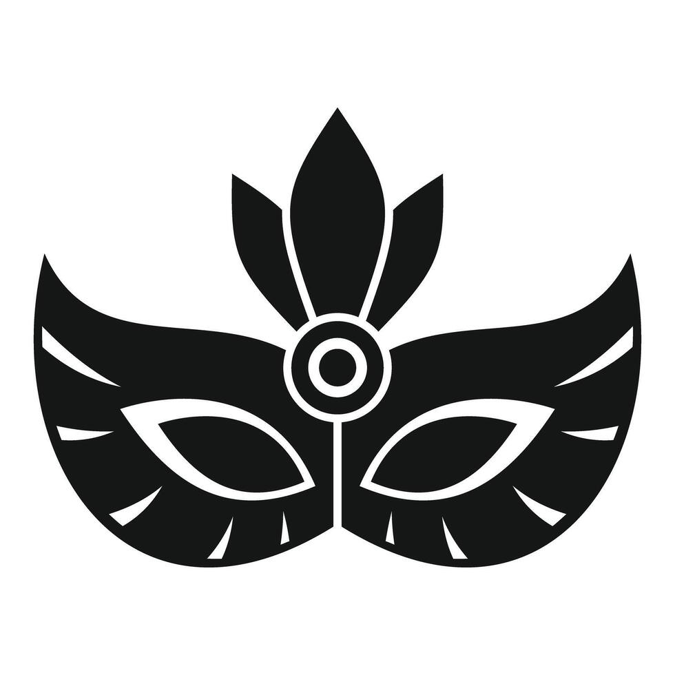 Elegant carnival mask with feathers and decorations symbolizing celebration and mystery vector