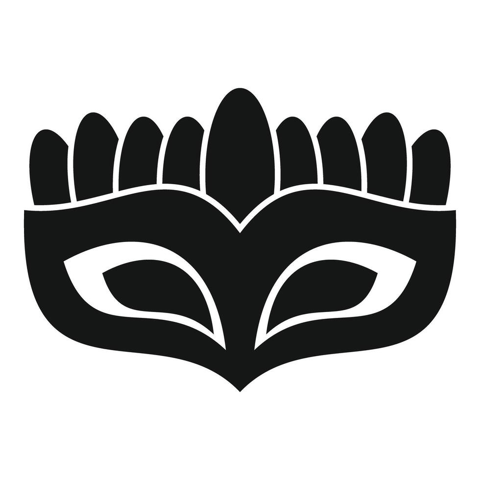 Carnival mask with feathers creating festive atmosphere vector