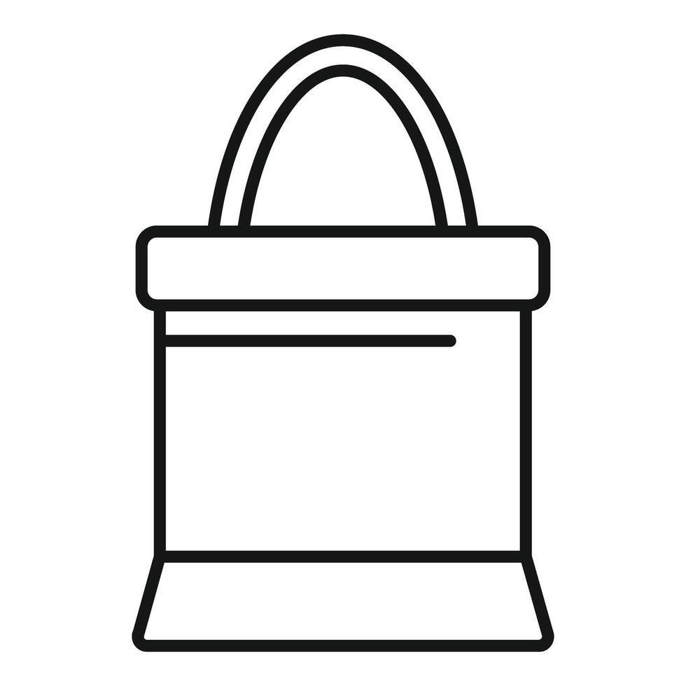 Woman fashion bag with handles showing modern style vector