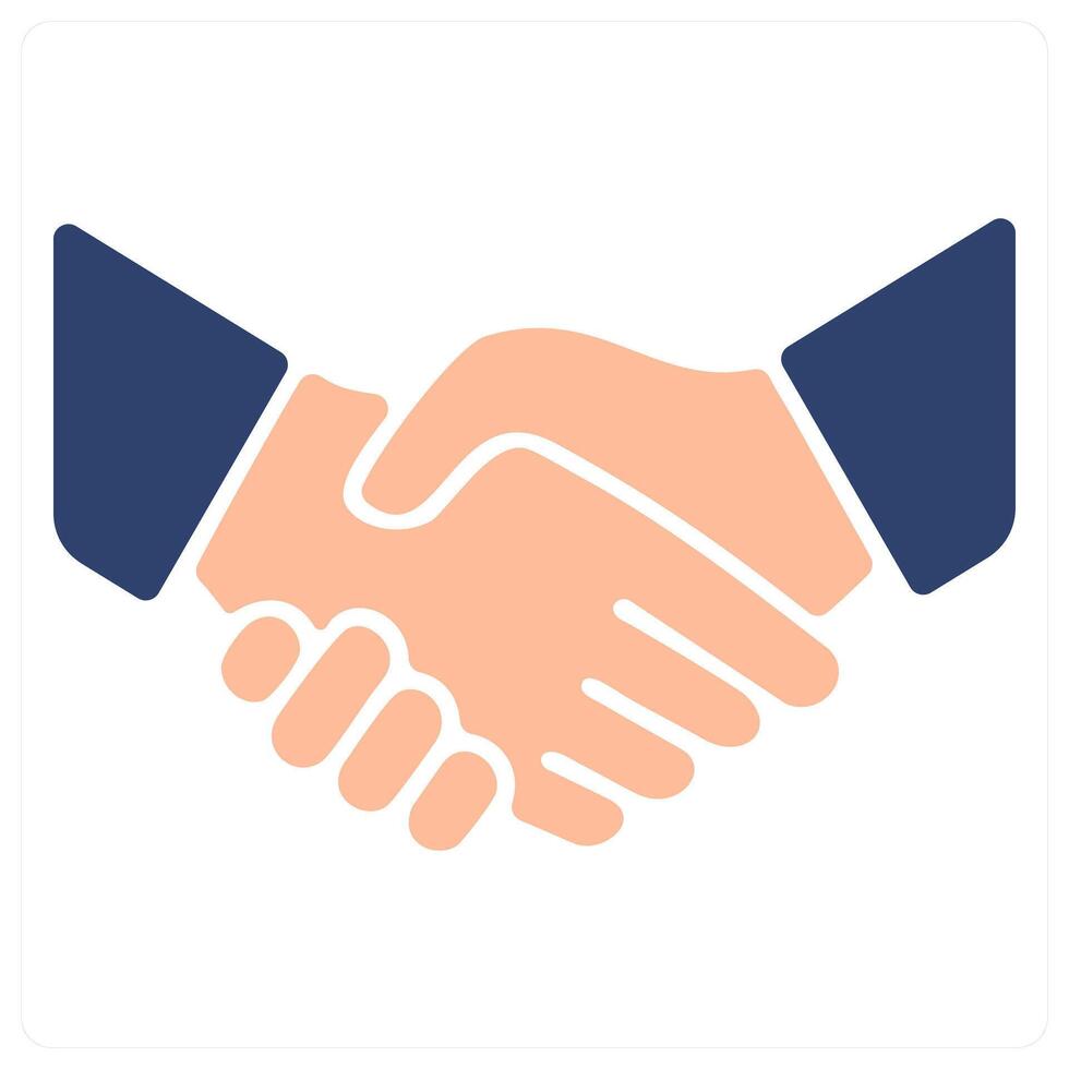 partnership and handshake icon concept vector