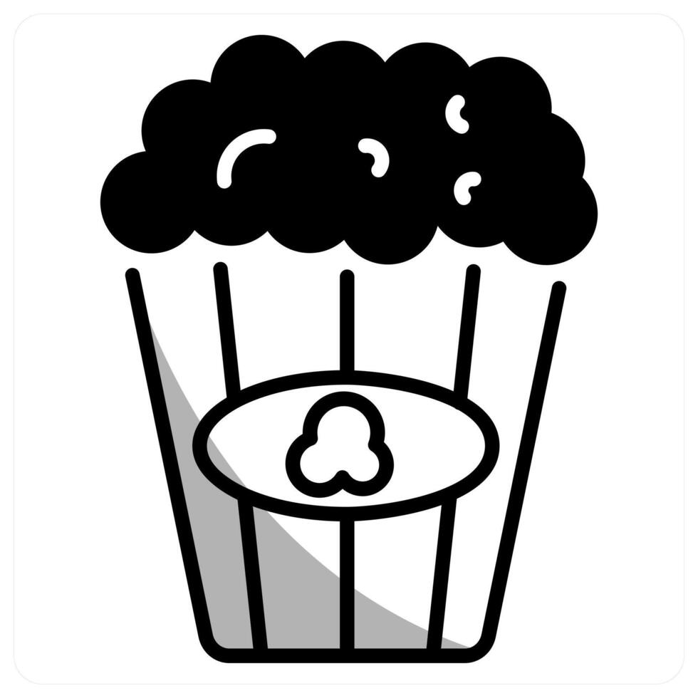 popcorn and food icon concept vector