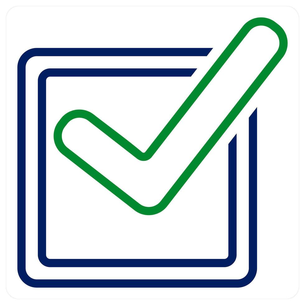 right and correct icon concept vector