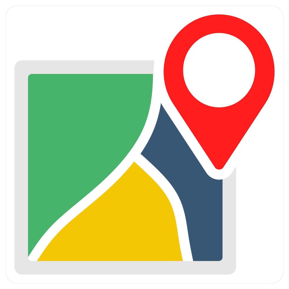 location and map icon concept vector