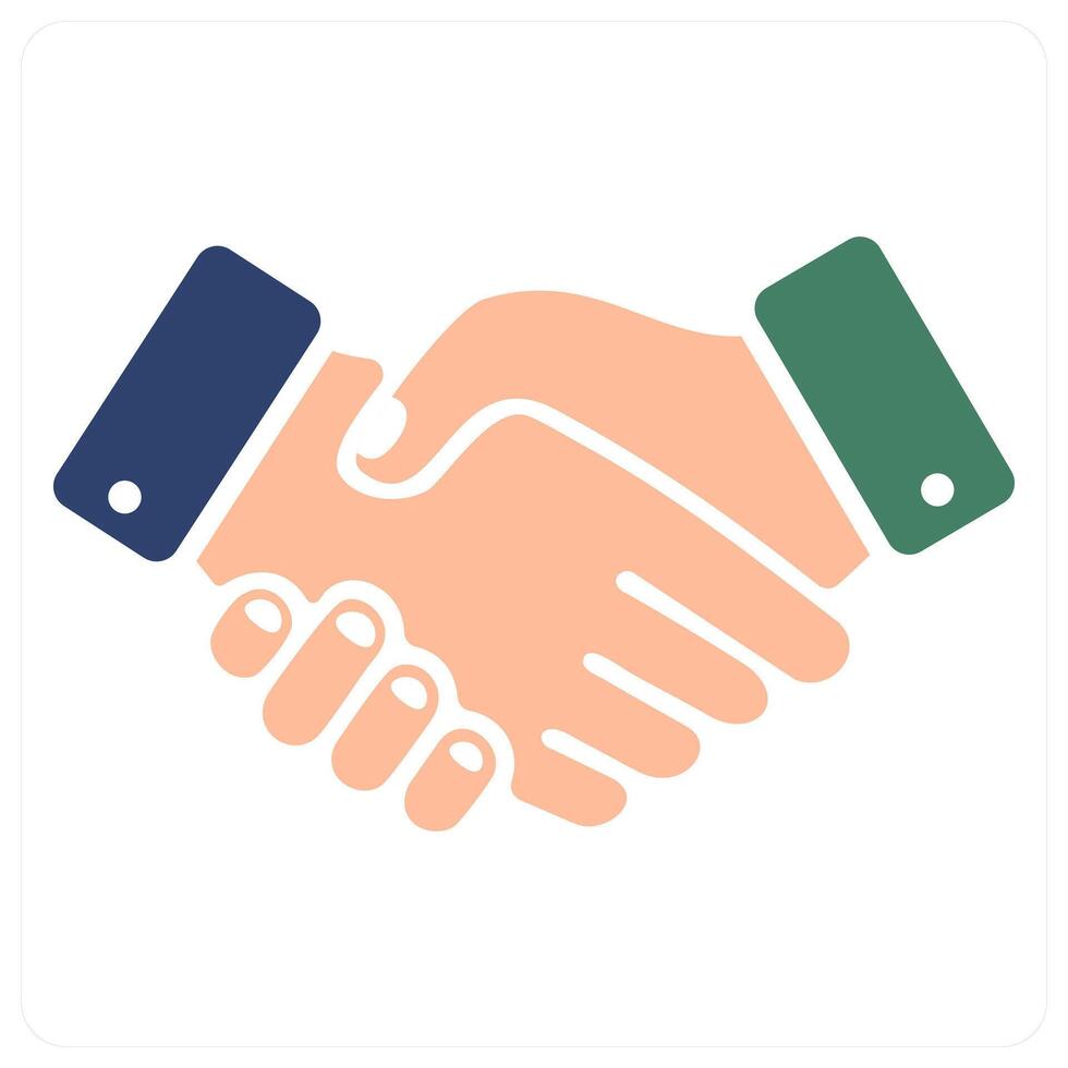 partnership and handshake icon concept vector