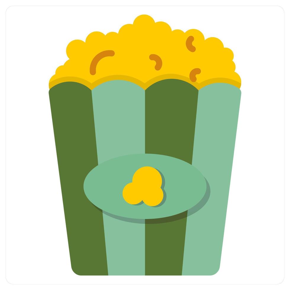 popcorn and food icon concept vector
