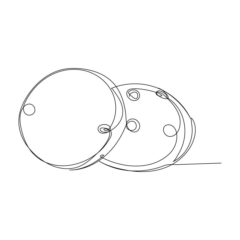 Continuous one line drawing of National cookie day . Dessert concept Single line draw design graphic illustration vector