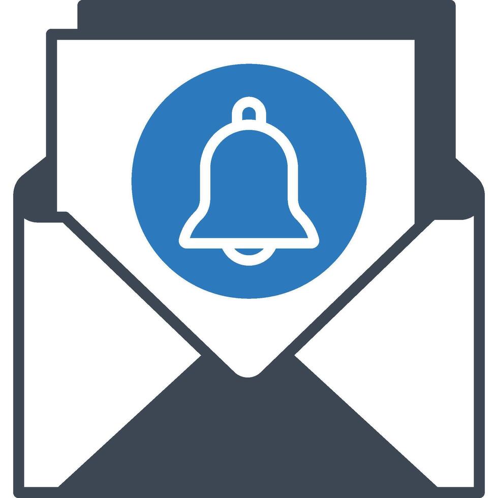 Email notification illustration with isolated background vector