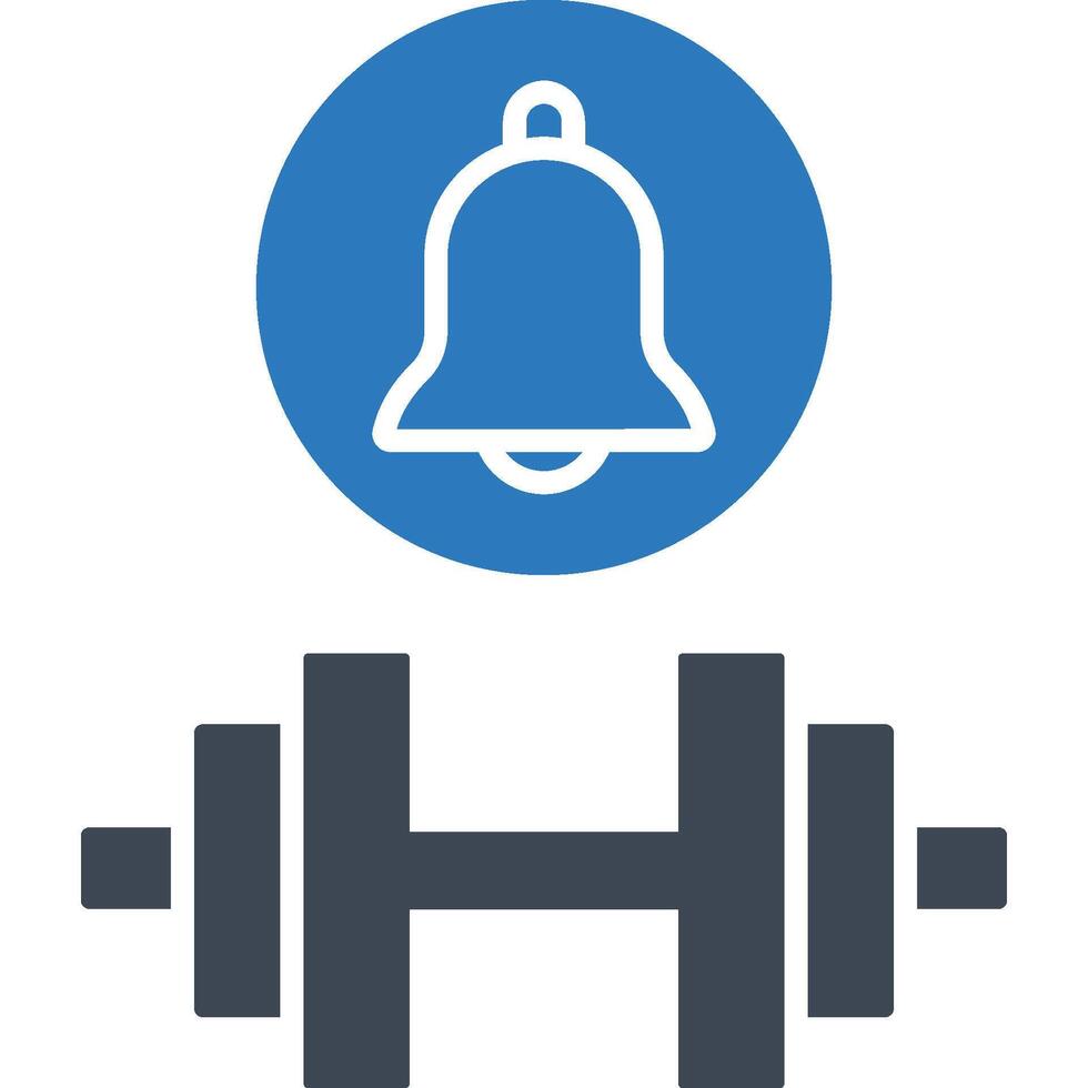 Dumbbell illustration with isolated background vector
