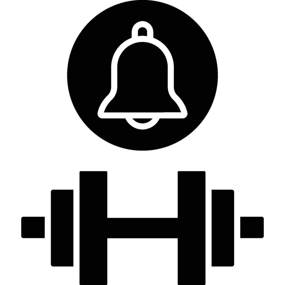 Dumbbell illustration with isolated background vector