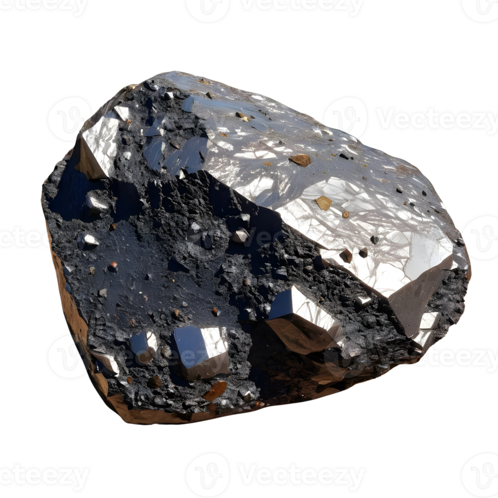 A large meteorite rock png