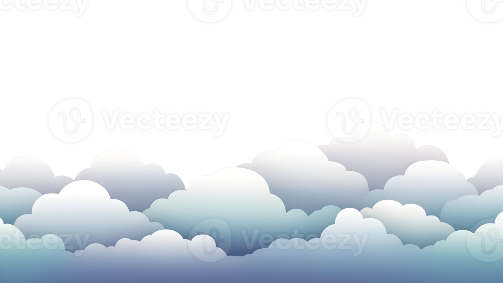 A cartoon illustration of clouds and stars png