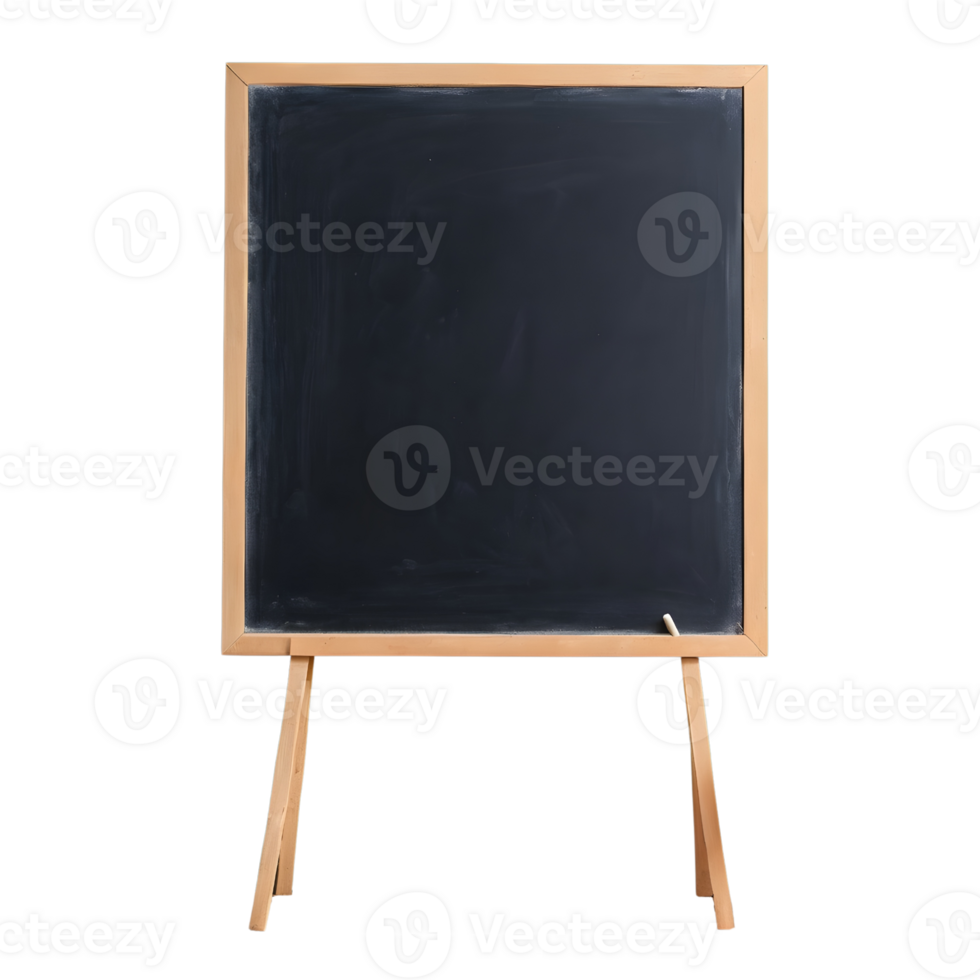 A blackboard with a chalkboard on a wooden stand png