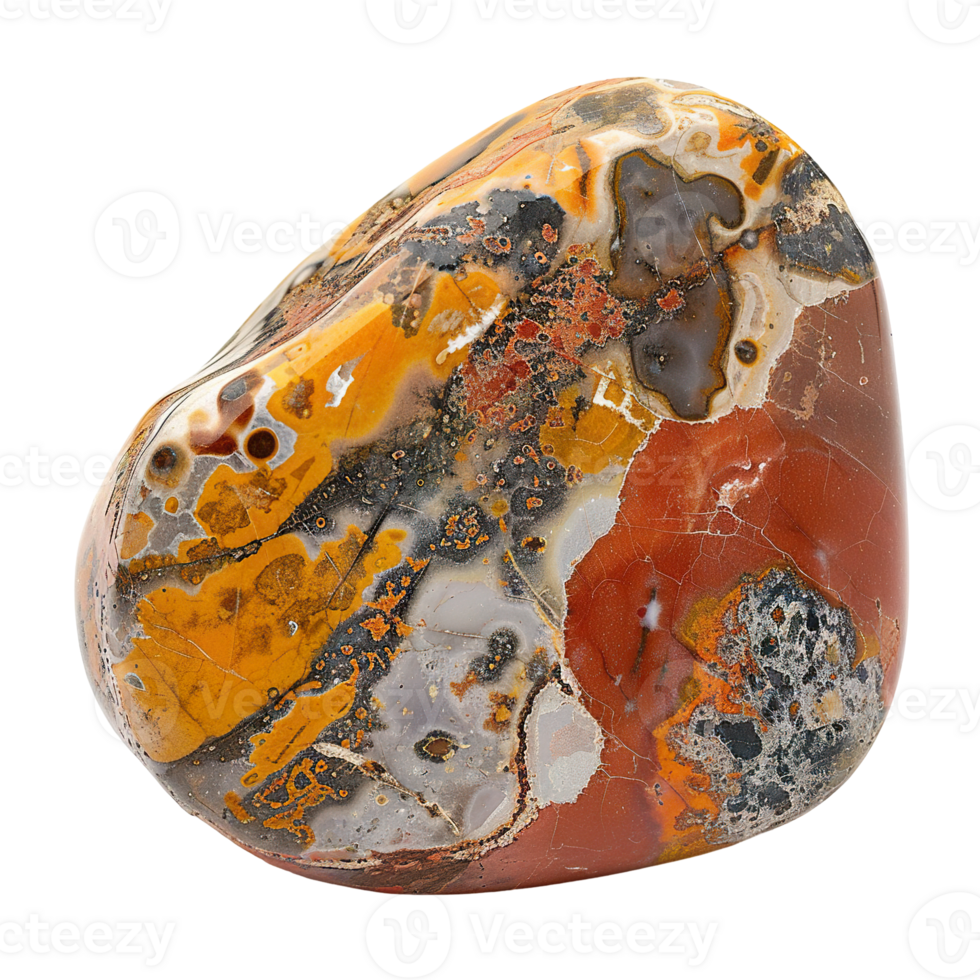 Jasper tumbled rock, stone, gem, specimen transparent background isolated graphic resource cutout. Lapidary, geology, rockhounding, collecting, gemstone, mineral png
