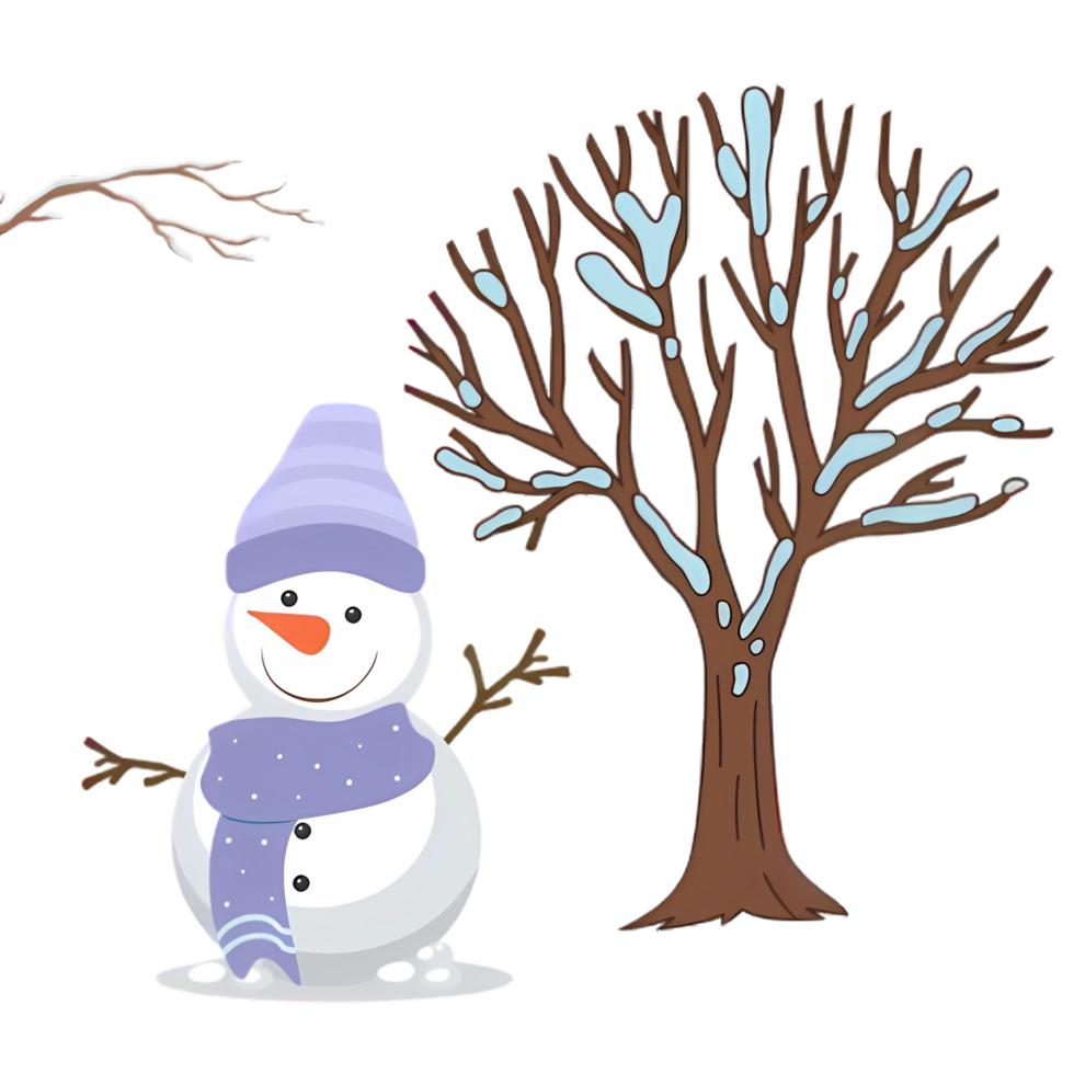 winter snowman clipart png