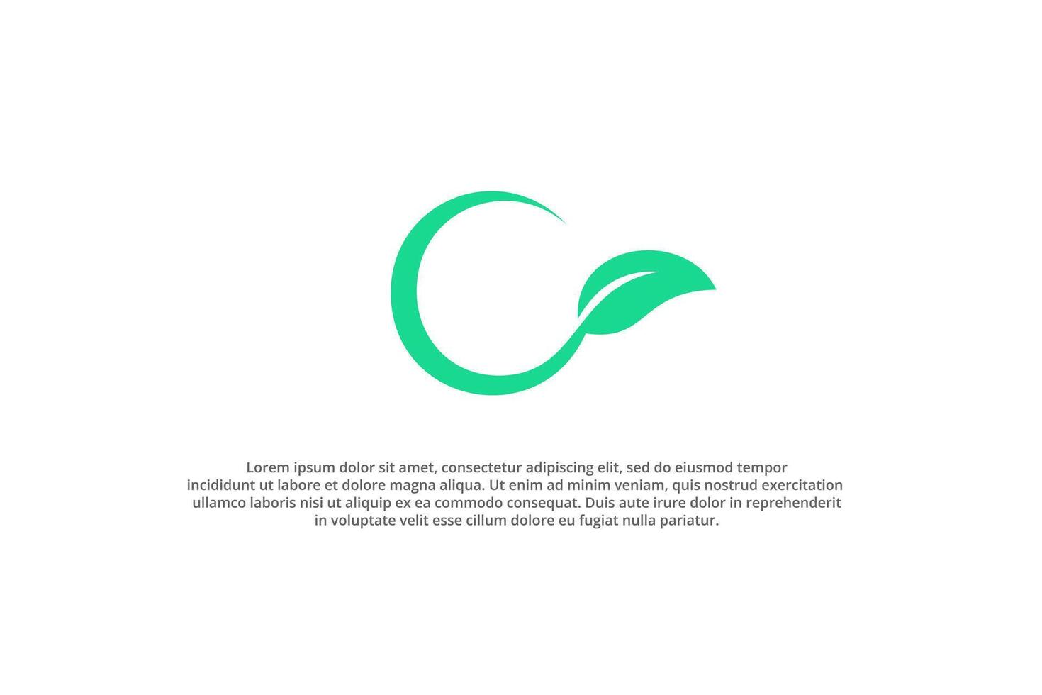 Eco friendly product brand logo style leaf vector