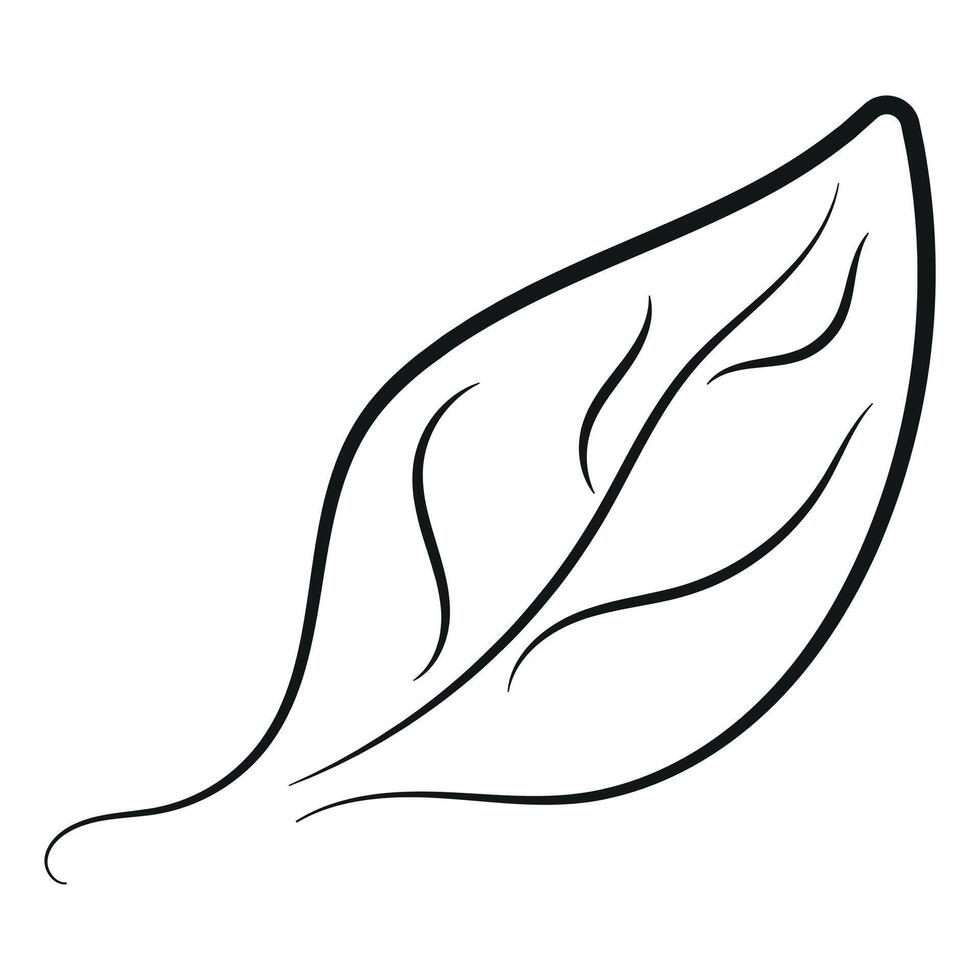 the icon of a round leaf that symbolizes getting rid of garbage vector