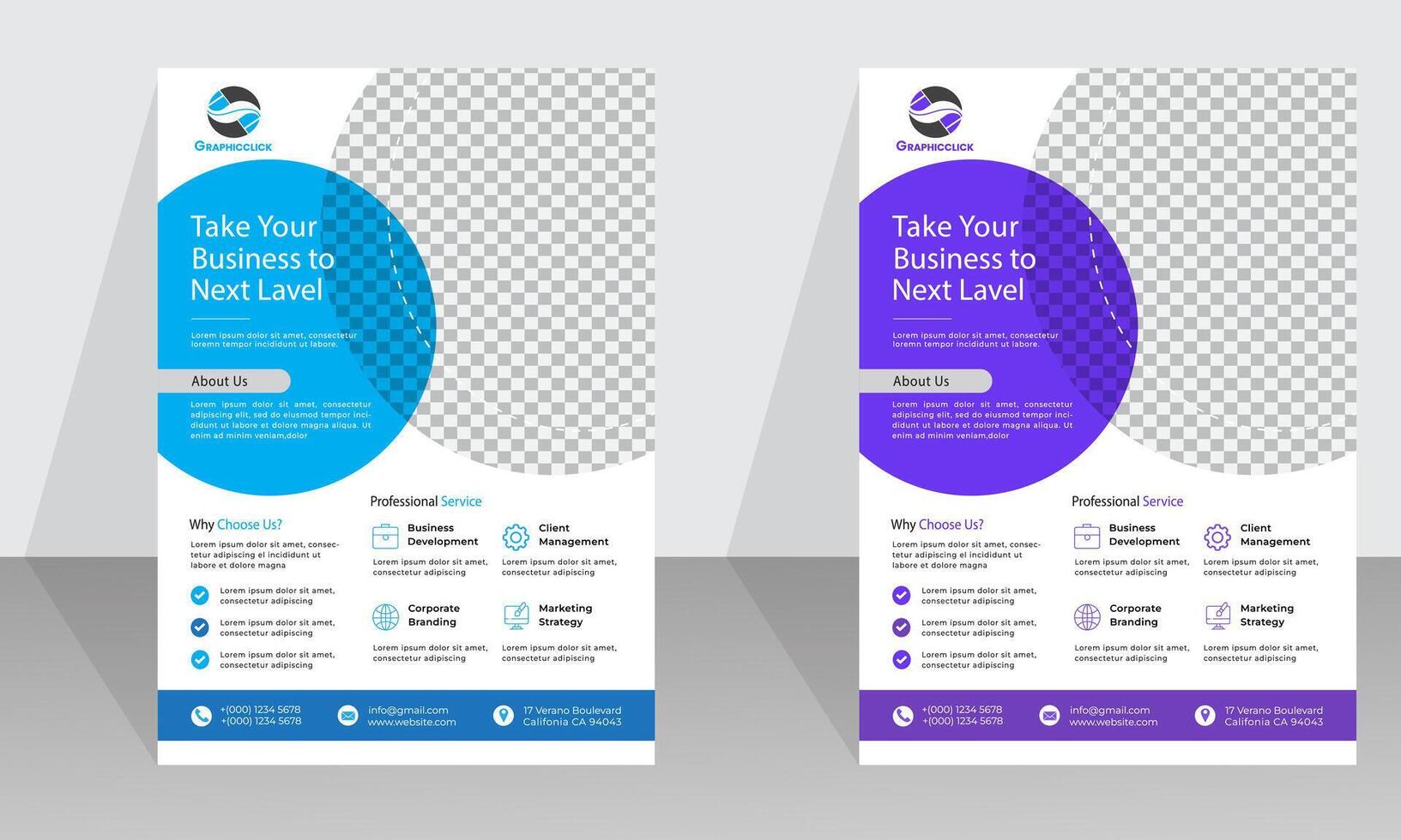 Grow up business flyer vector