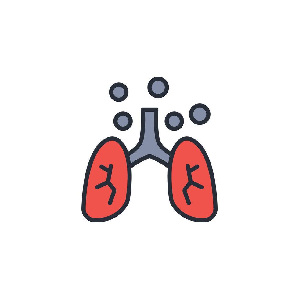 Particulate Matter icon. .Editable stroke.linear style sign for use web design,logo.Symbol illustration. vector