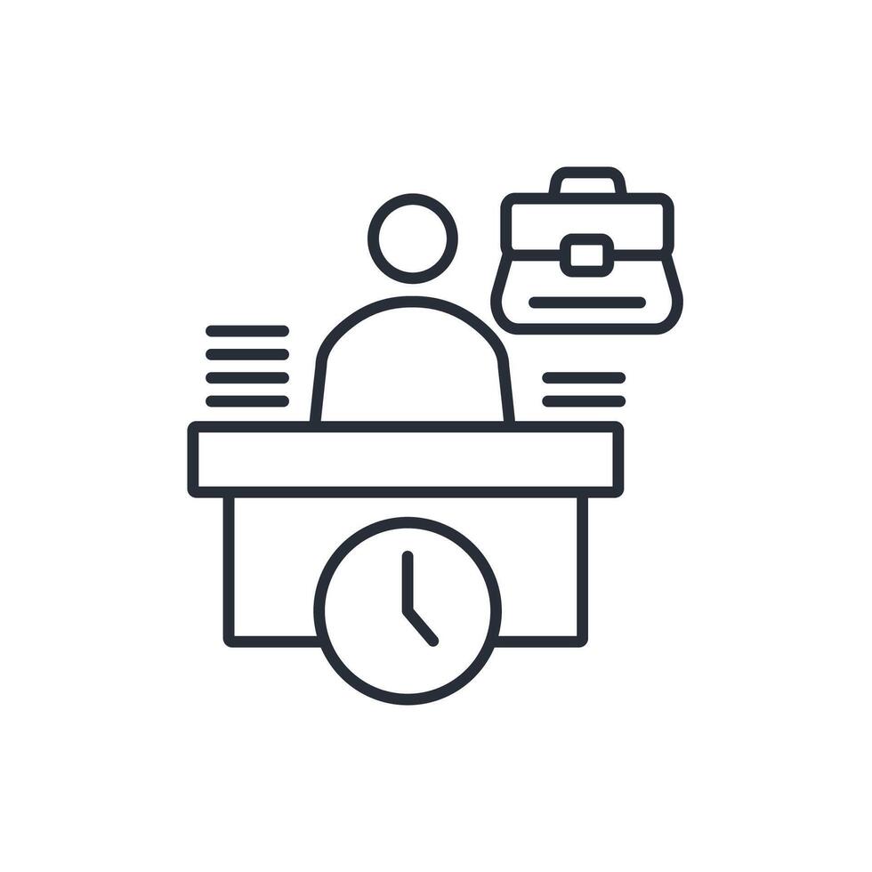 workspace icon. .Editable stroke.linear style sign for use web design,logo.Symbol illustration. vector