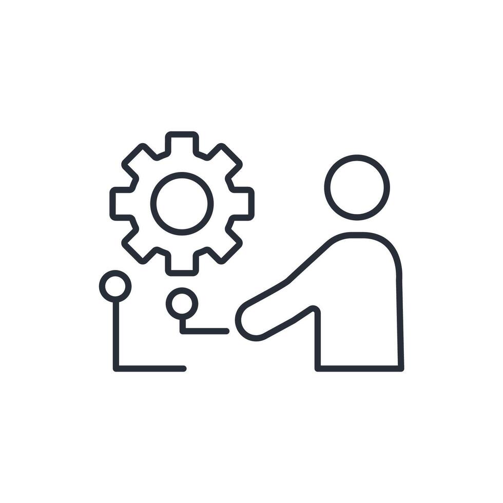 skills icon. .Editable stroke.linear style sign for use web design,logo.Symbol illustration. vector