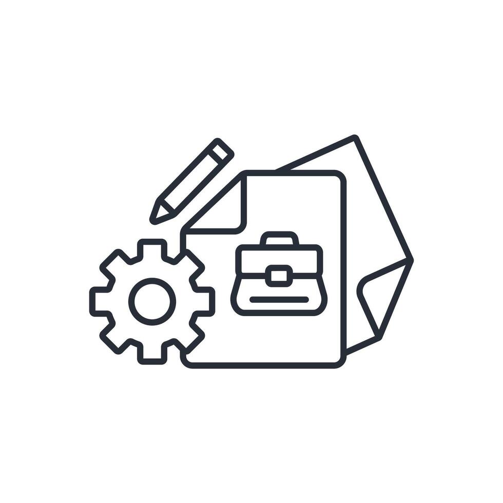 project icon. .Editable stroke.linear style sign for use web design,logo.Symbol illustration. vector