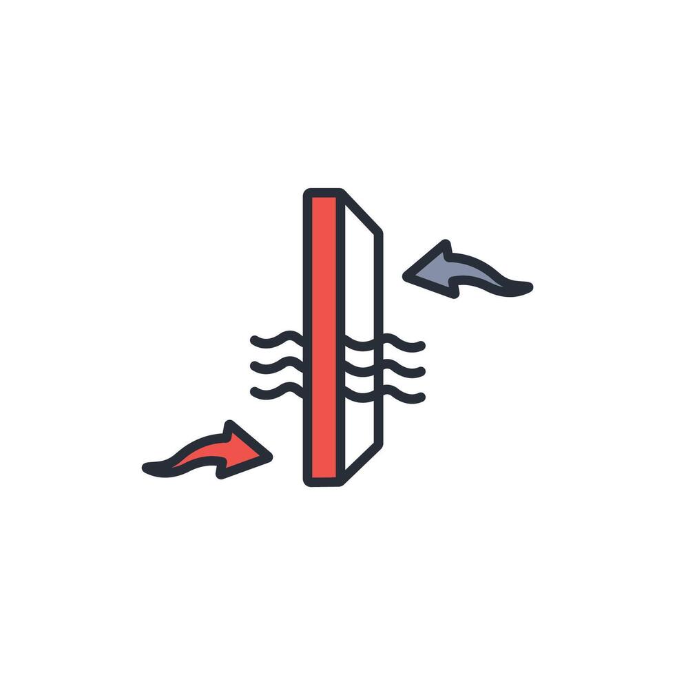 Air filter icon. .Editable stroke.linear style sign for use web design,logo.Symbol illustration. vector