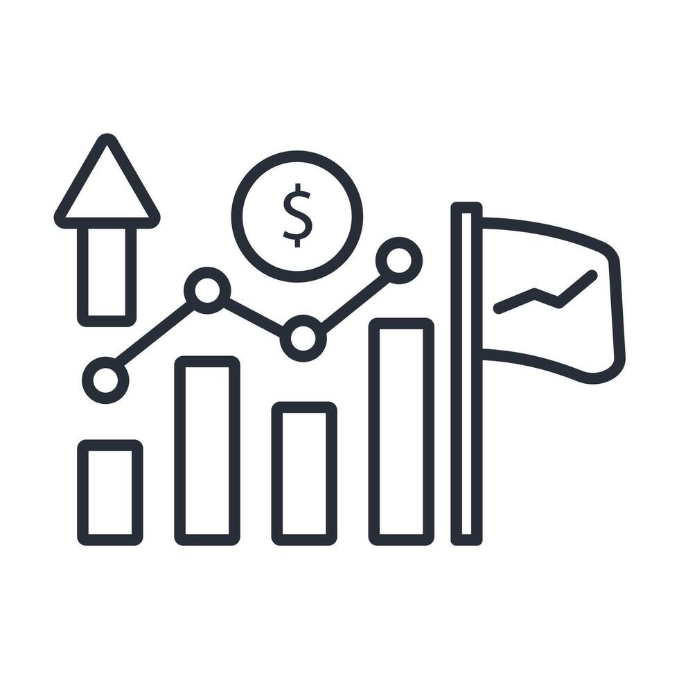 IPO icon. .Editable stroke.linear style sign for use web design,logo.Symbol illustration. vector
