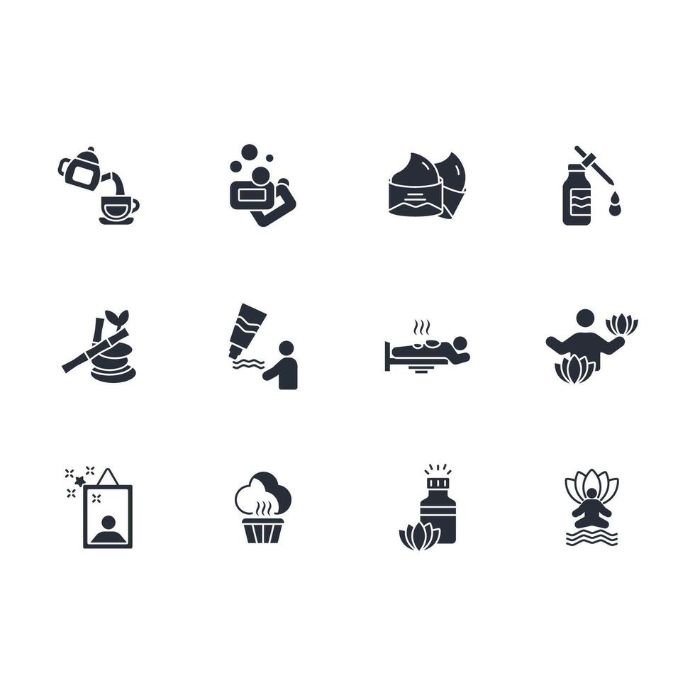 beauty and spa icon set..Editable stroke.linear style sign for use web design,logo.Symbol illustration. vector