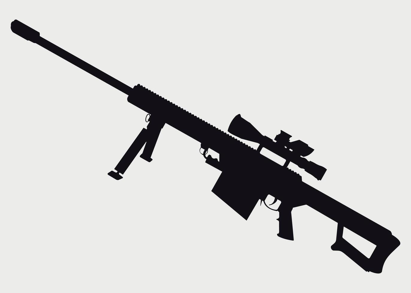 sniper rifle icon isolated vector