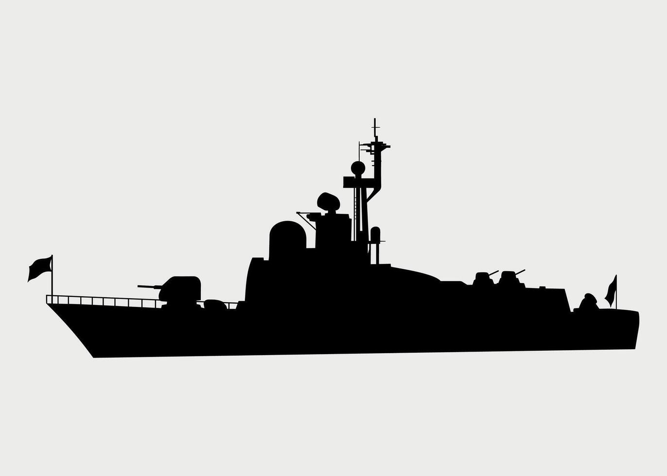warship icon isolated vector
