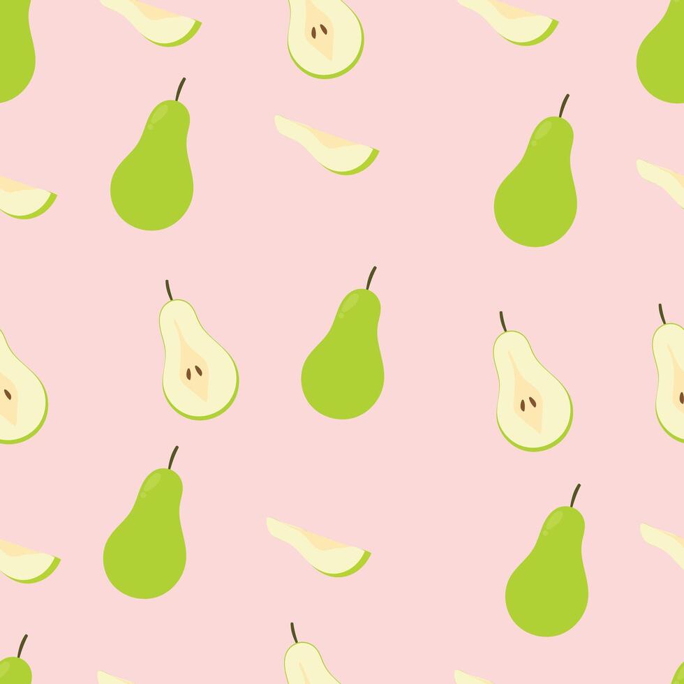 pear fruit pattern vector
