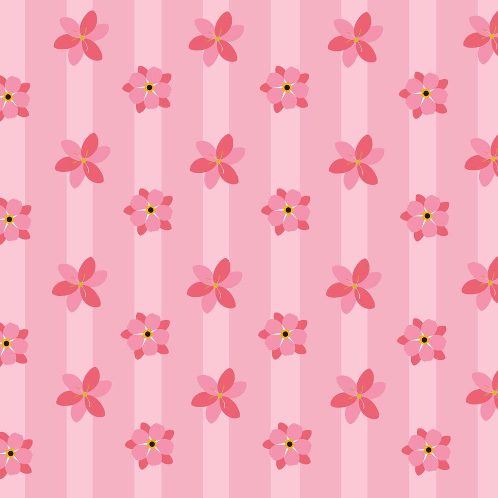 elegant and beautiful flower background with pink color vector