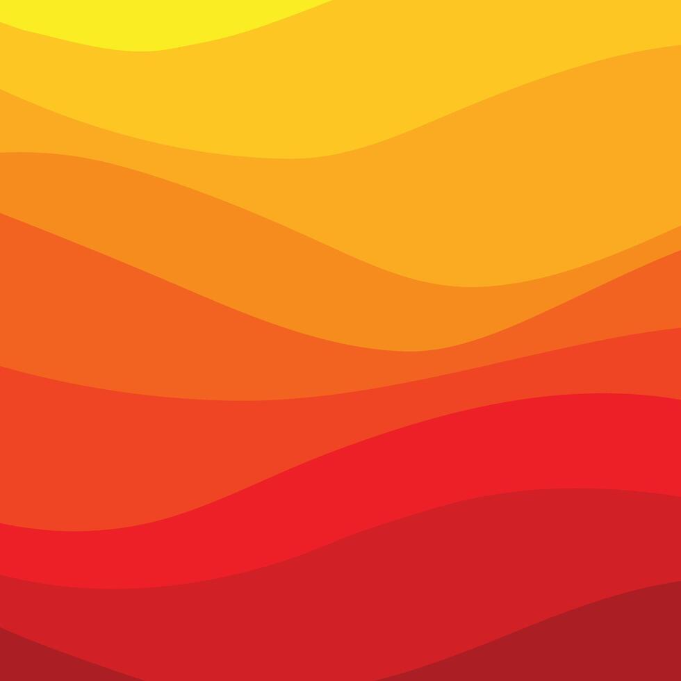 yellow orange waves background vector