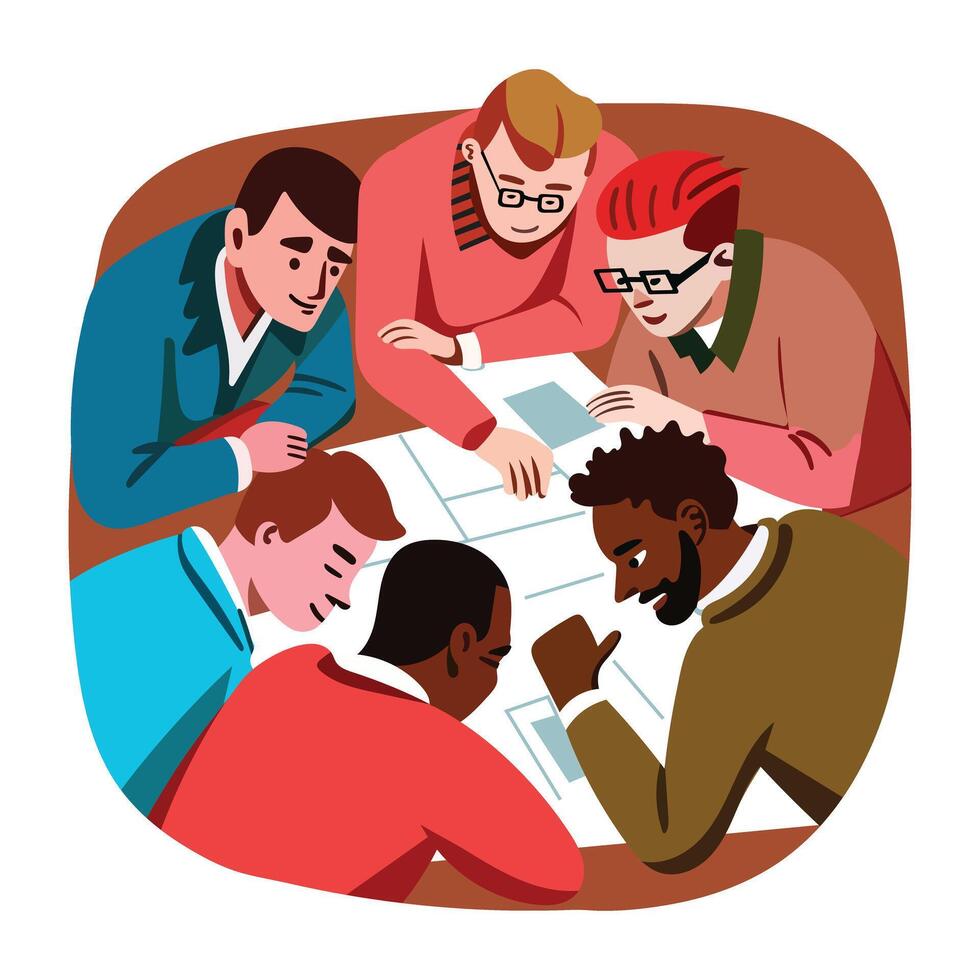 Player meeting illustration in flat style vector
