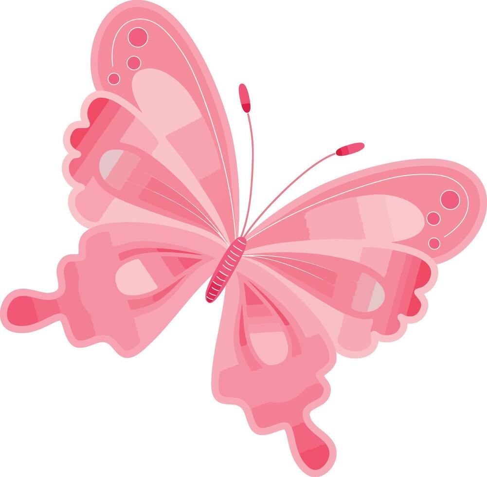 Wide Wings of Wonder Butterfly Art vector