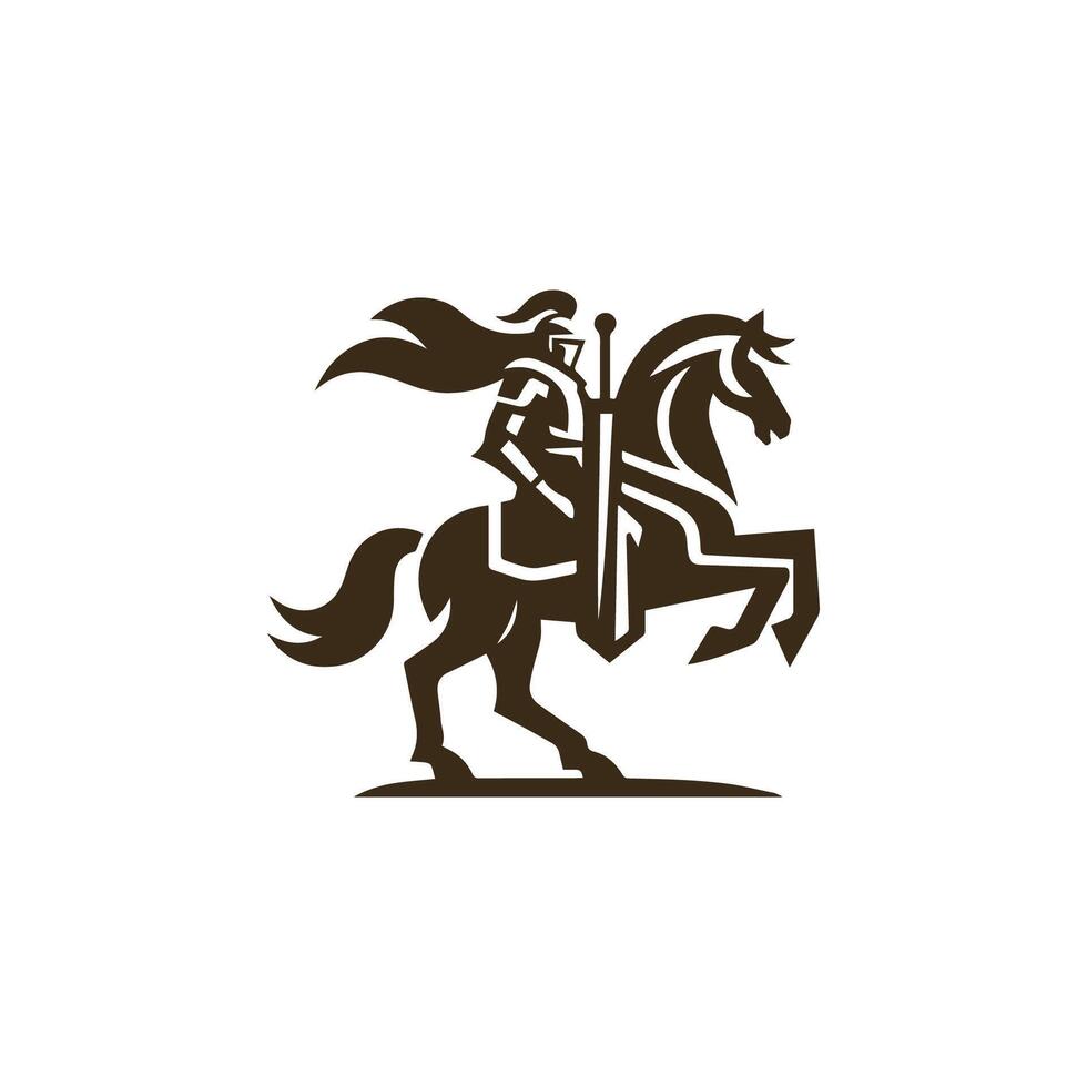 Knight on Horse Logo vector