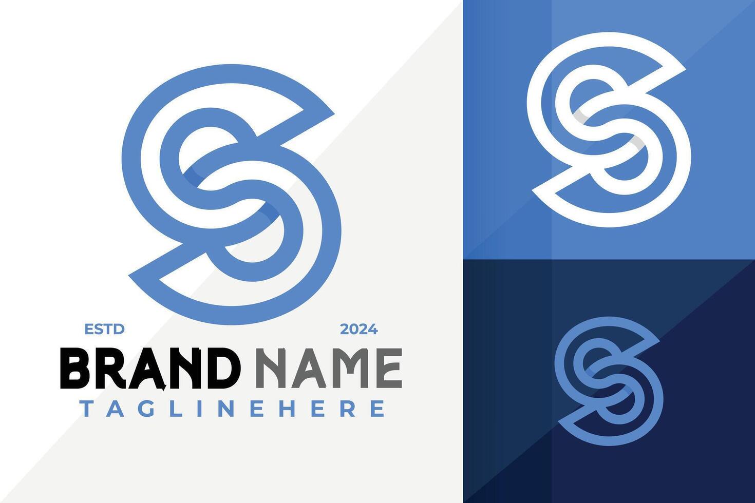 Letter S Connect Logo Icon Design. Creative simple logos designs illustration vector