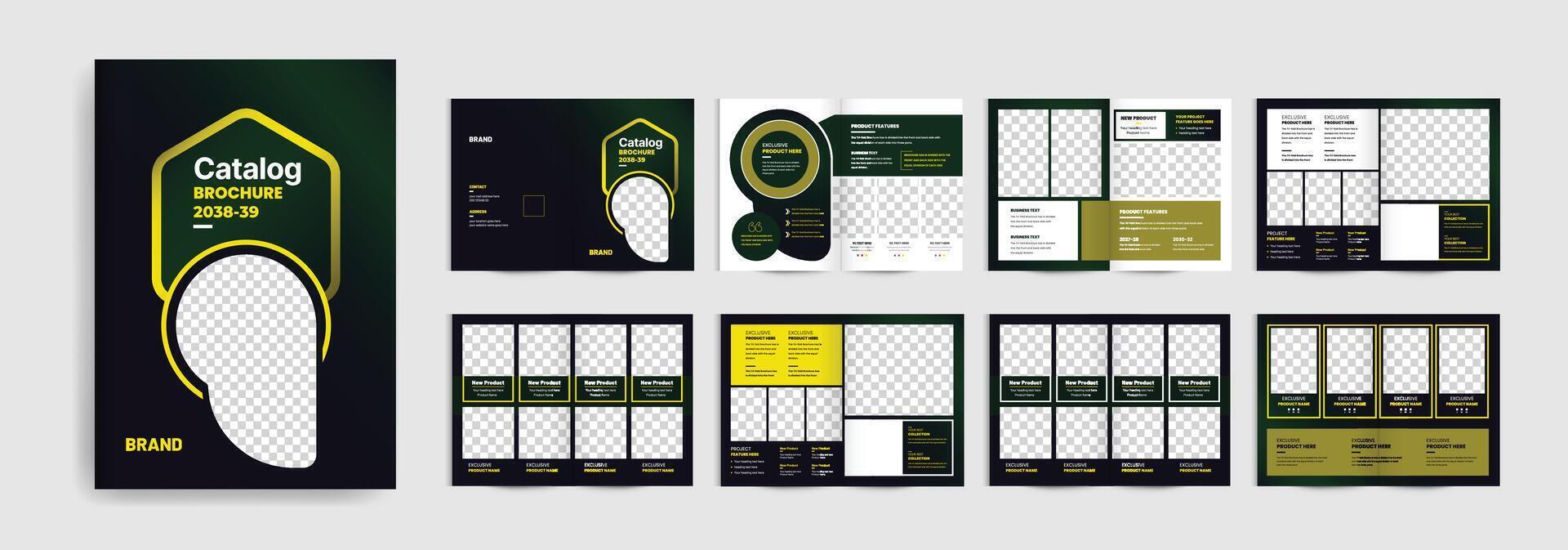 Product catalog booklet design template professional furniture product guide catalog design brochure fully editable vector